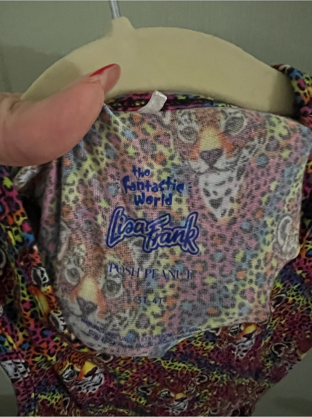 Lisa Frank x Posh Peanut Toddler Girl Swing Dress Sleeveless 3T-4T - Picture 4 of 4